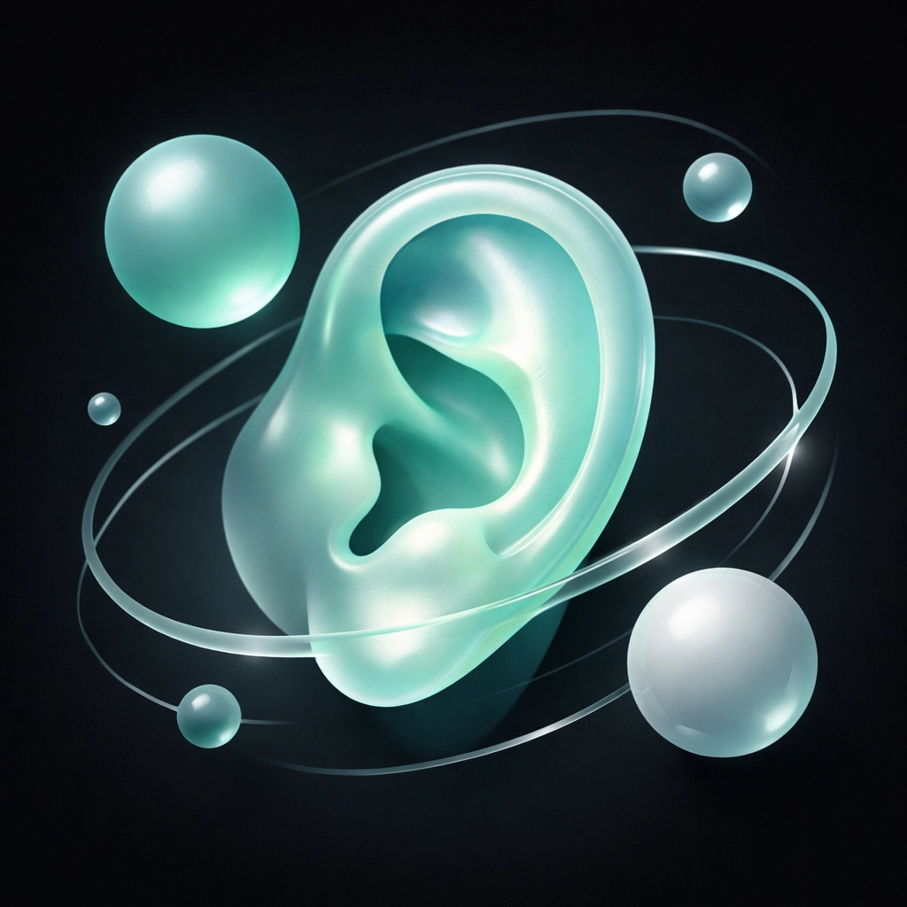 Pristine Hearing vs. The Big Chains: Why Personalized Care Wins Every Time Abstract ear illustration representing specialist audiology expertise and precision hearing care.