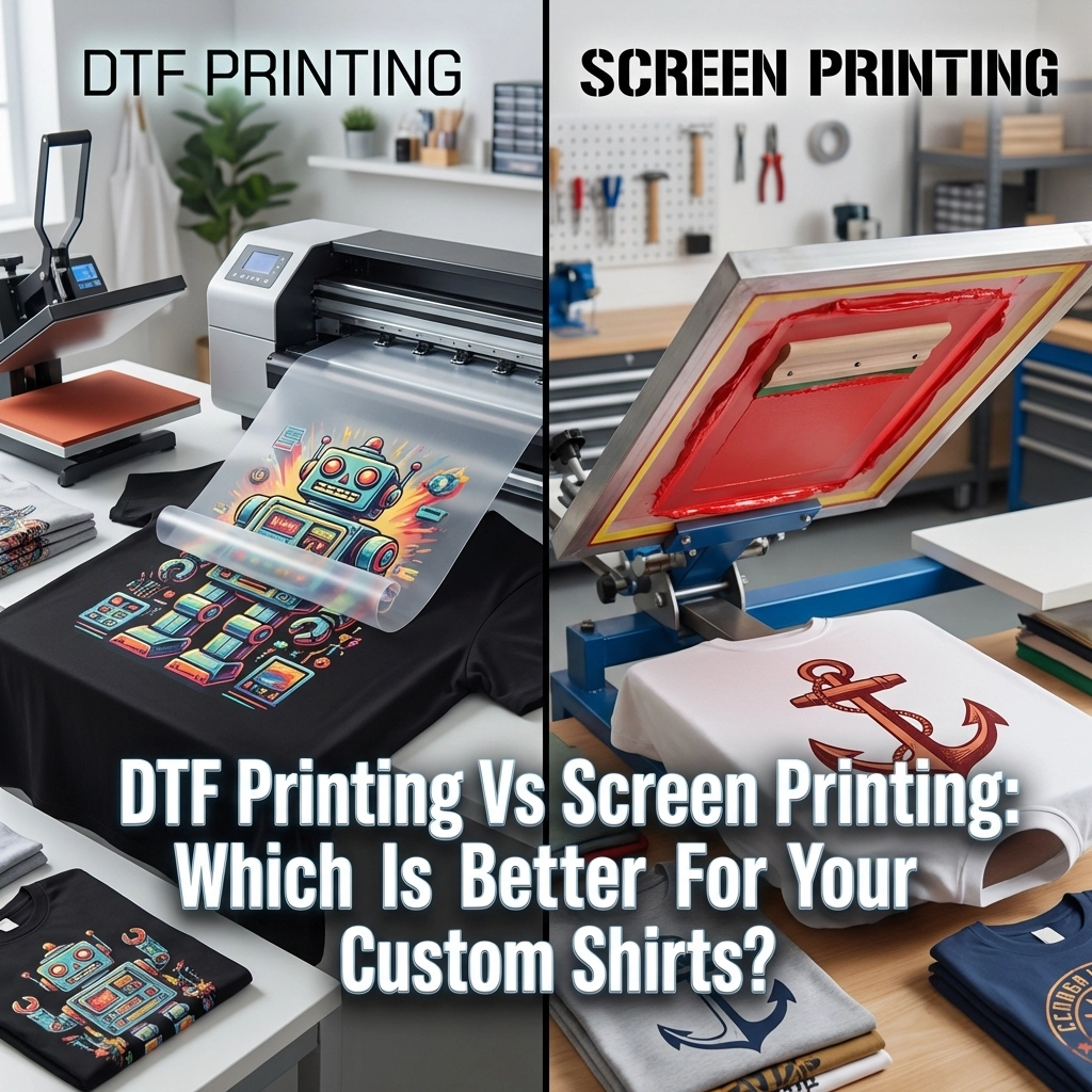 [HERO] DTF Printing Vs Screen Printing: Which Is Better For Your Custom Shirts?