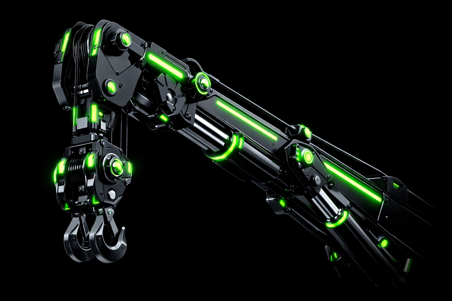 Professional heavy duty towing Houston rotator crane arm showing high-tech recovery equipment.