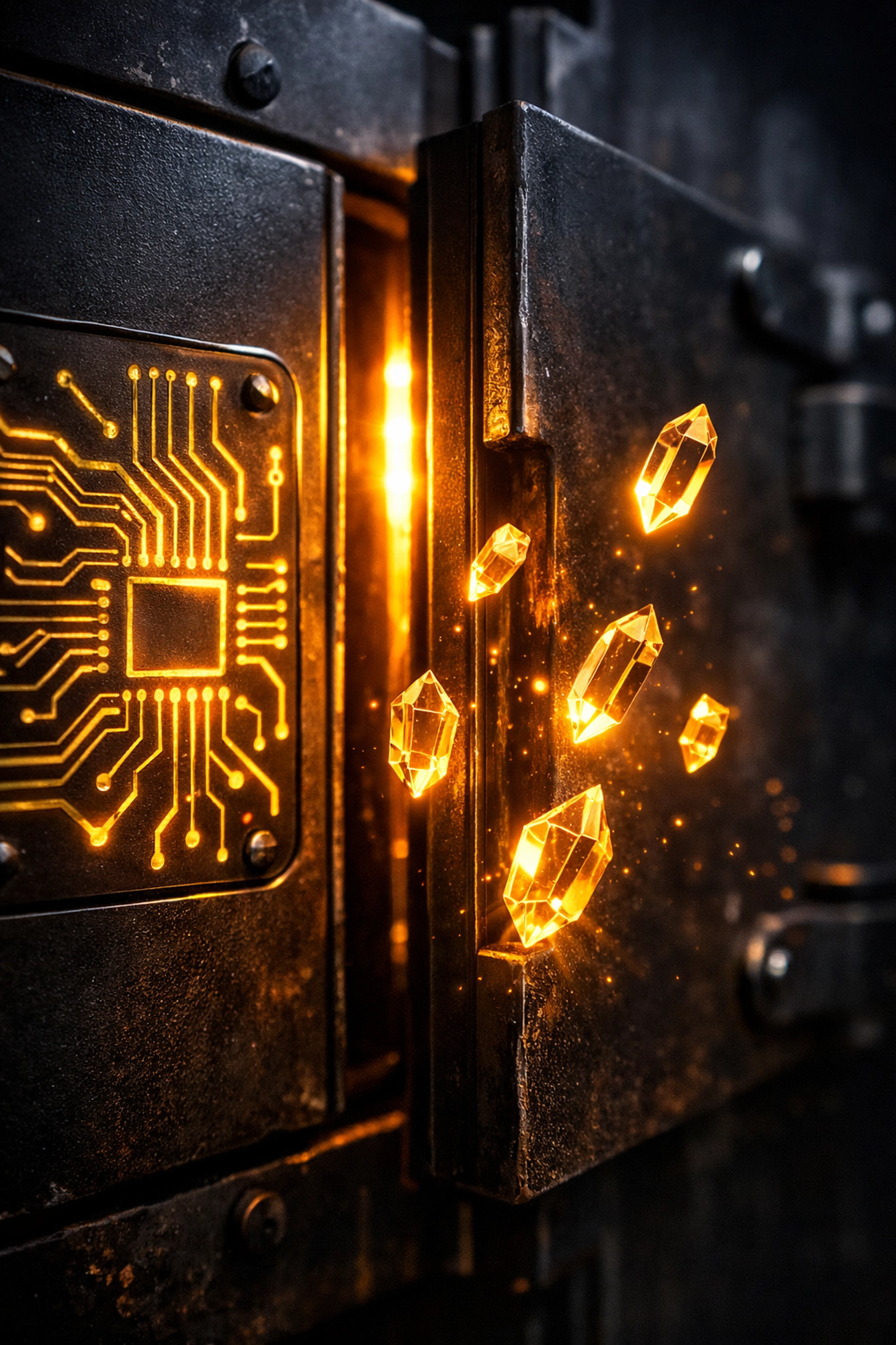 Secure digital vault protecting high-value encryption keys and sensitive development secrets.