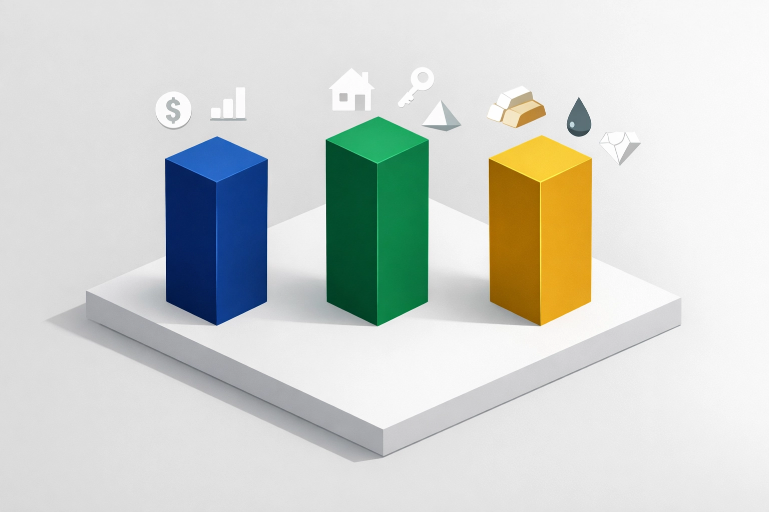 Three pillars framework illustrating strategic diversification for crypto and traditional assets