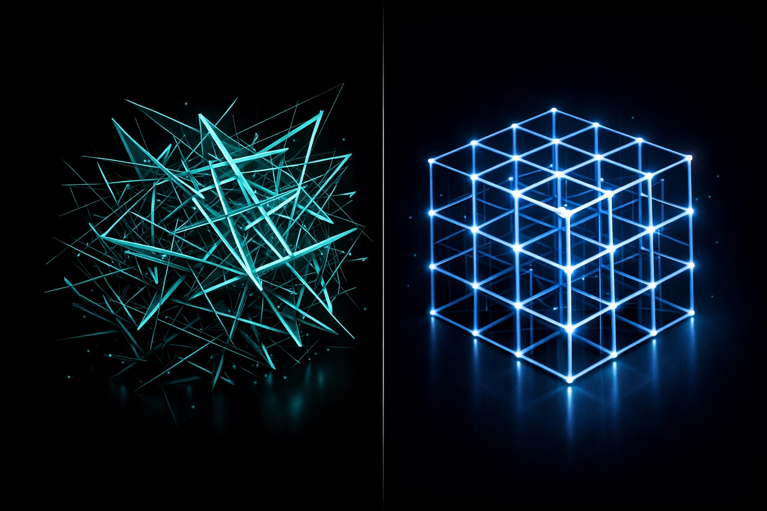 Comparison of complex manual regression testing scripts versus structured AI-assisted automation.