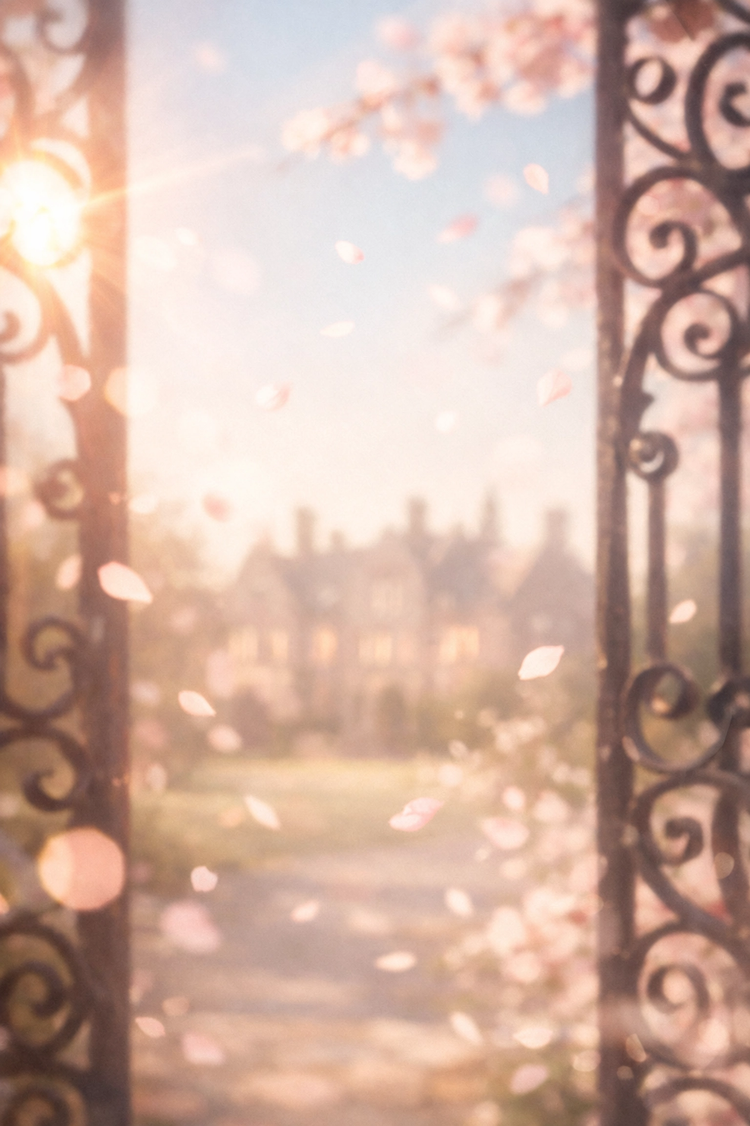 Soft-focus view of the gates of The Old Deanery venue for the upcoming luxury bridal showcase.