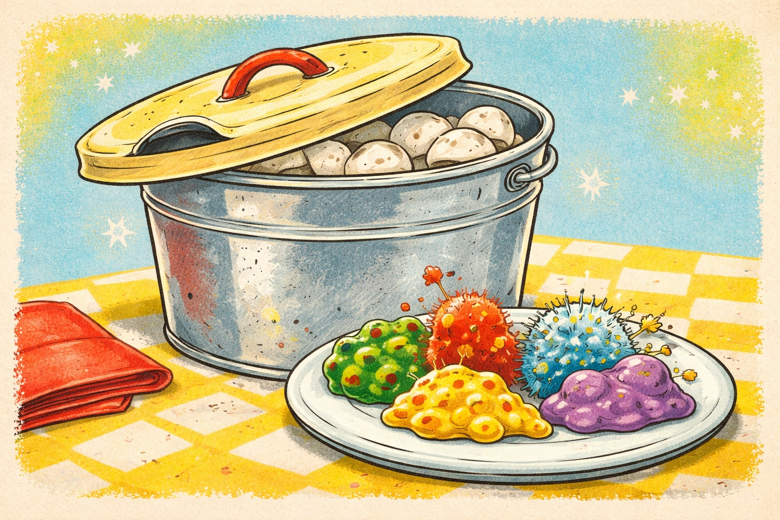 Simple contamination check for a mushroom kit showing what “unusual colors” might look like