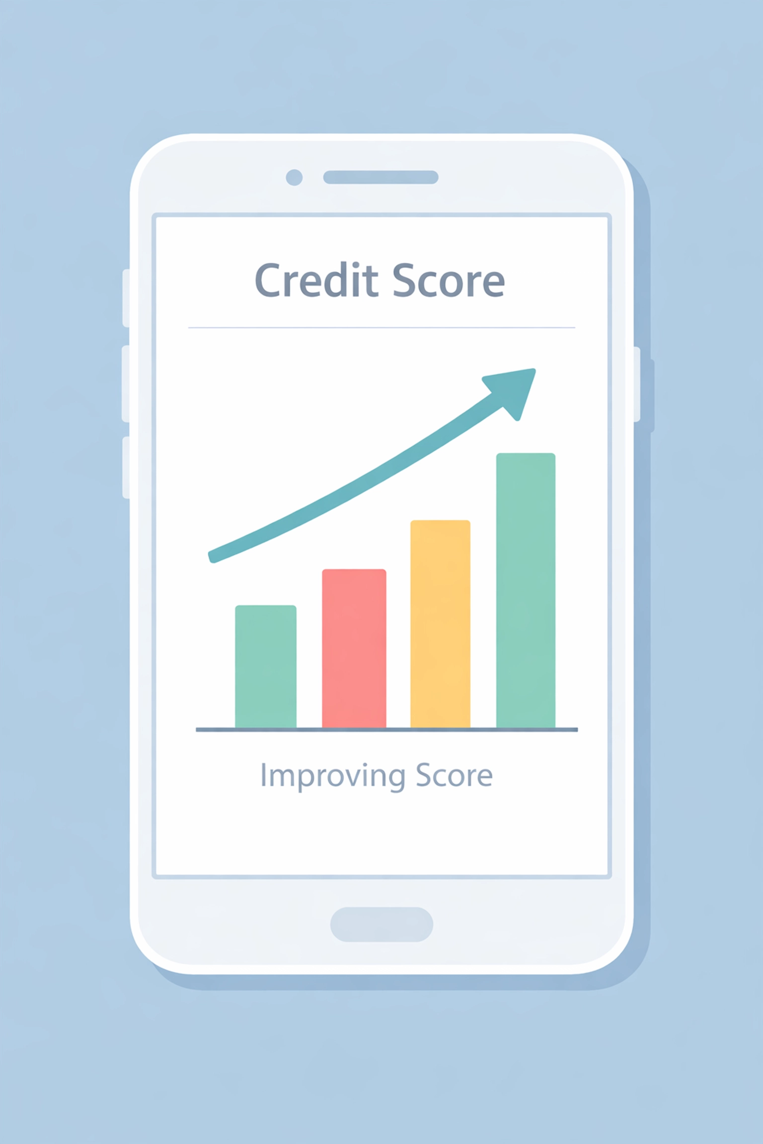 Dashboard de score de crédito mostrando mejora para calificar para hipoteca