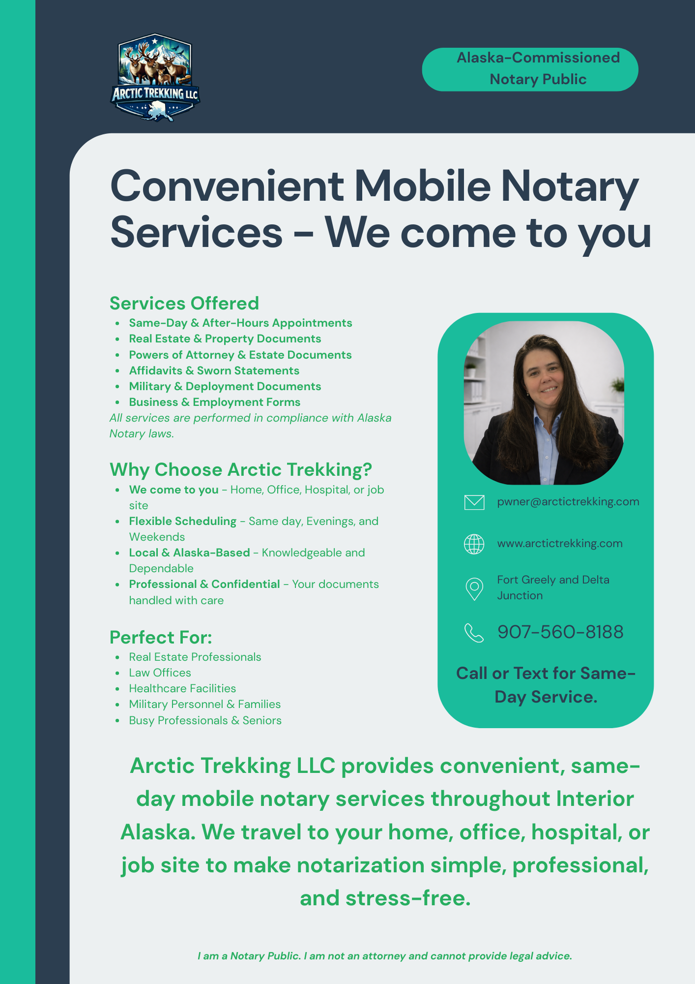 Arctic Trekking LLC Mobile Notary Services