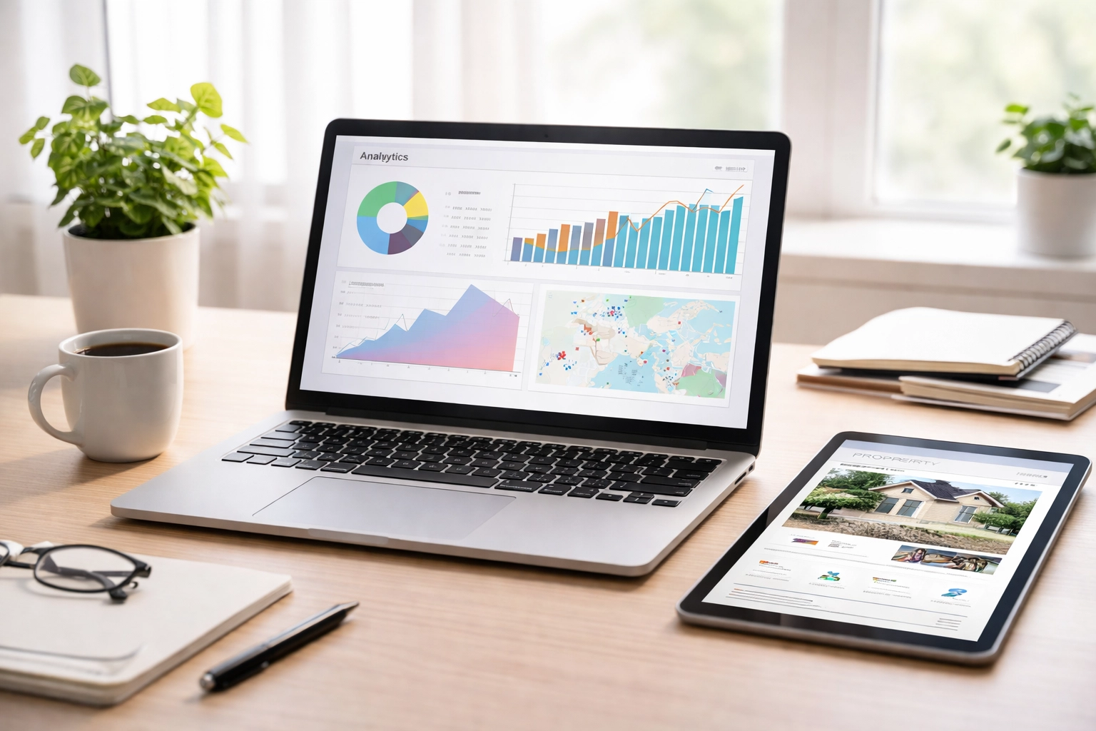 AI-powered real estate workspace showing housing market data and analytics for South Jersey sellers.