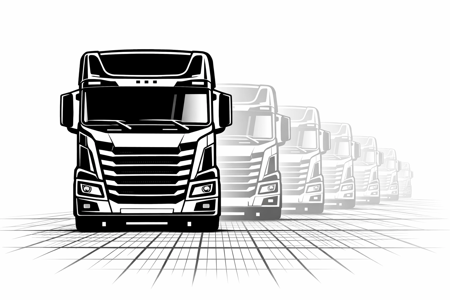 Semi-truck illustration representing fleet expansion and commercial vehicle funding solutions.