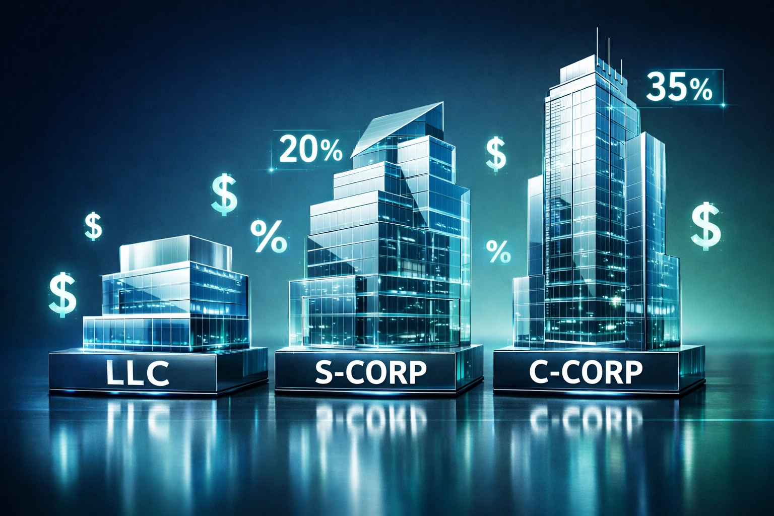 Comparación de estructuras empresariales LLC y S-Corp para ahorrar impuestos en Florida