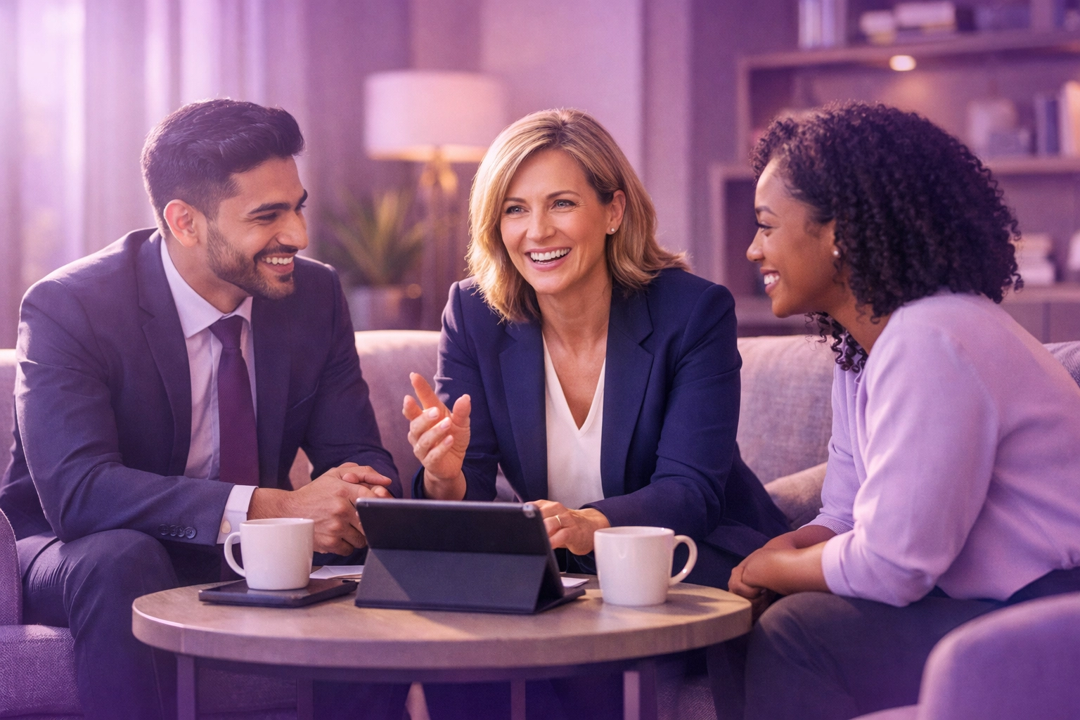 Solicitors and paralegals collaborating in a modern office to drive law firm strategy and innovation.