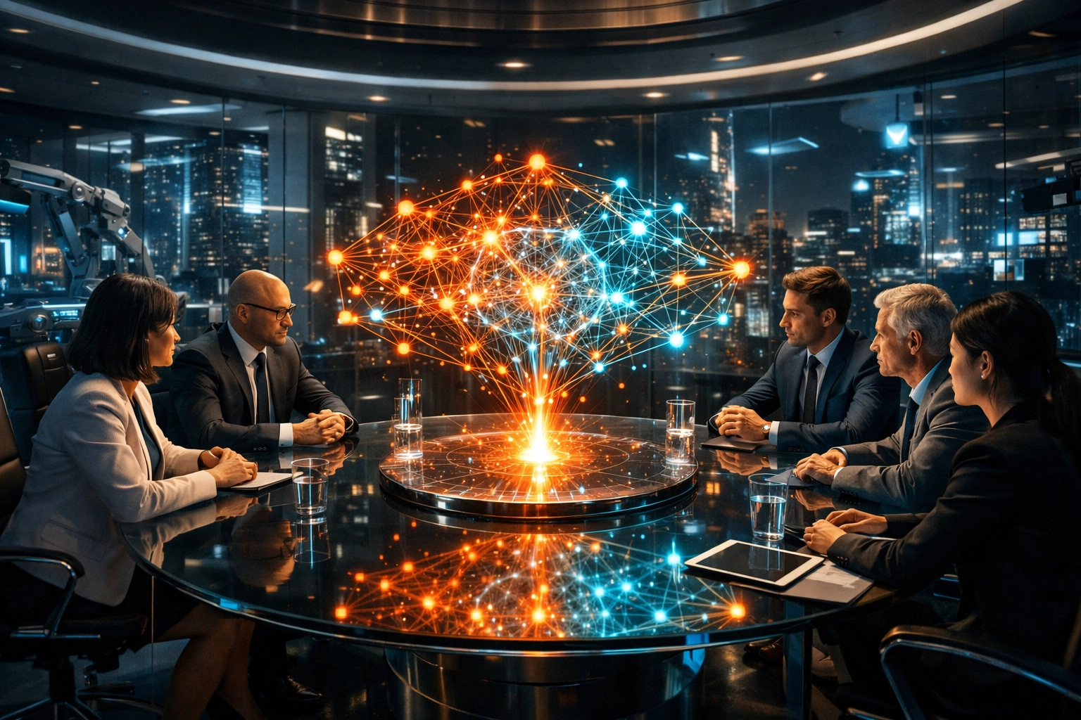 Mitarbeiter im Mittelstand bei einer KI-Schulung zur effizienten Tool-Nutzung.