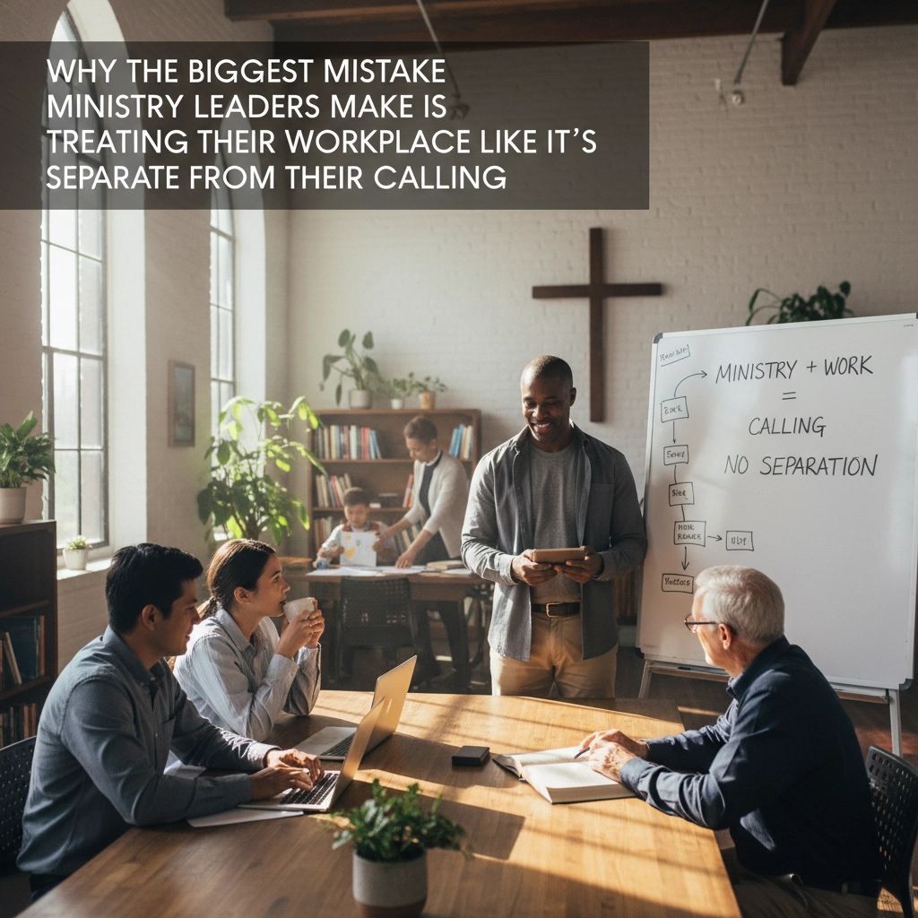 Why the Biggest Mistake Ministry Leaders Make Is Treating Their Workplace Like It's Separate from Their Calling