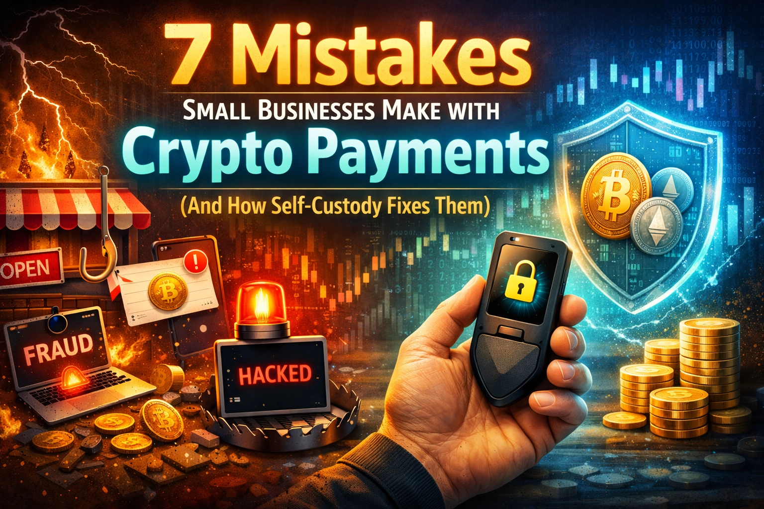 [HERO] 7 Mistakes Small Businesses Make with Crypto Payments (And How Self-Custody Fixes Them)