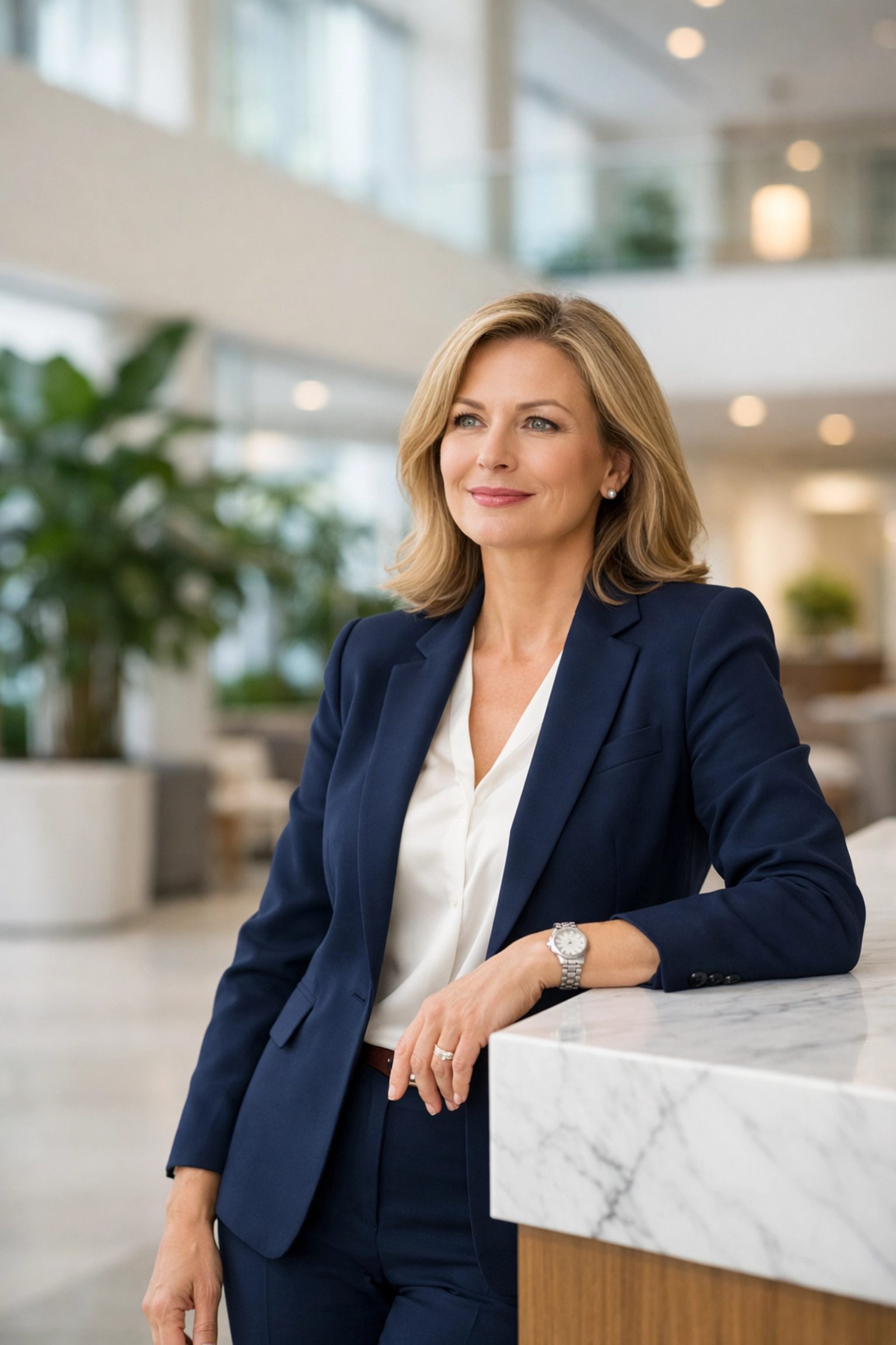 Corporate executive visualizing strategic foresight for ServiceNow platform updates and IT efficiency.