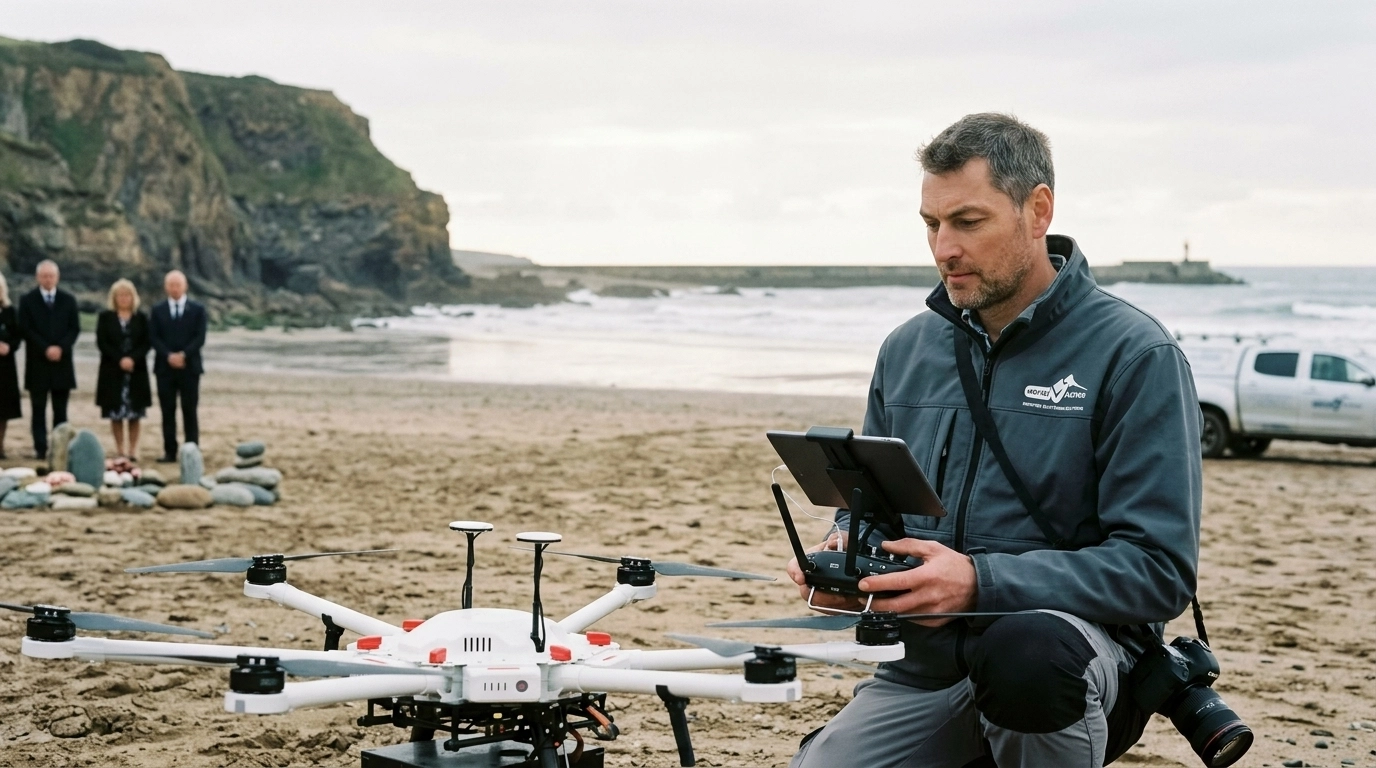 Aerial Ashes Drone Preparation