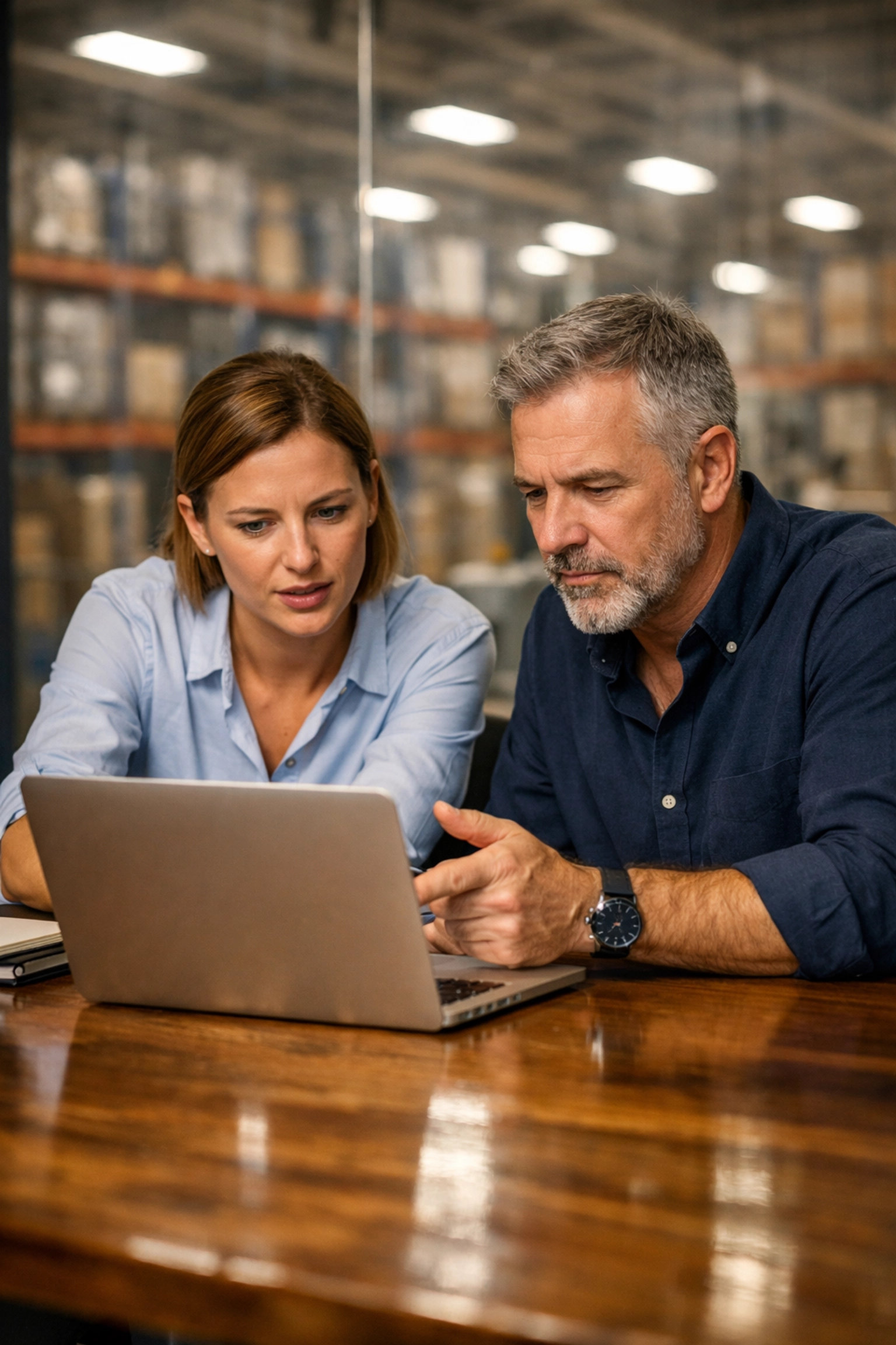 Team im Logistik Unternehmen plant effiziente Workflow Automatisierung für bessere Skalierbarkeit.