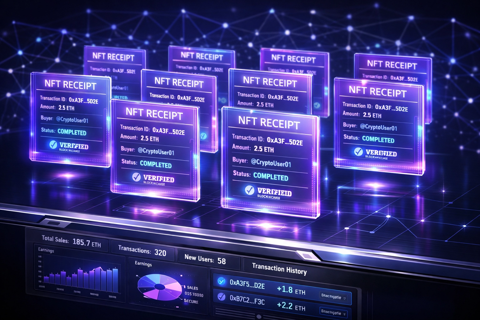 NFT receipt blockchain verification system for merchant transaction records and tax optimization