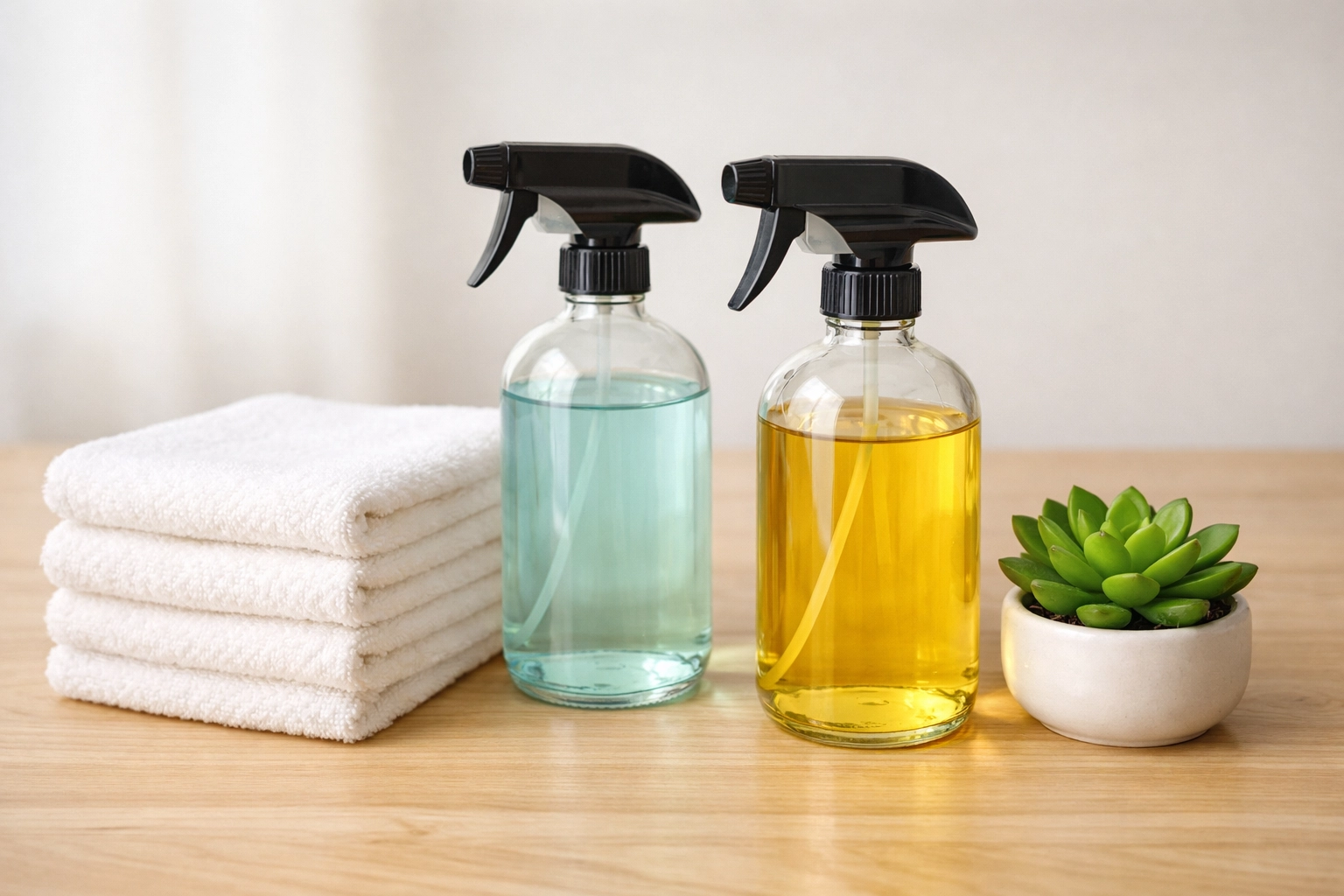 Eco-friendly supplies used for professional house cleaning services in Massachusetts to ensure a green home.