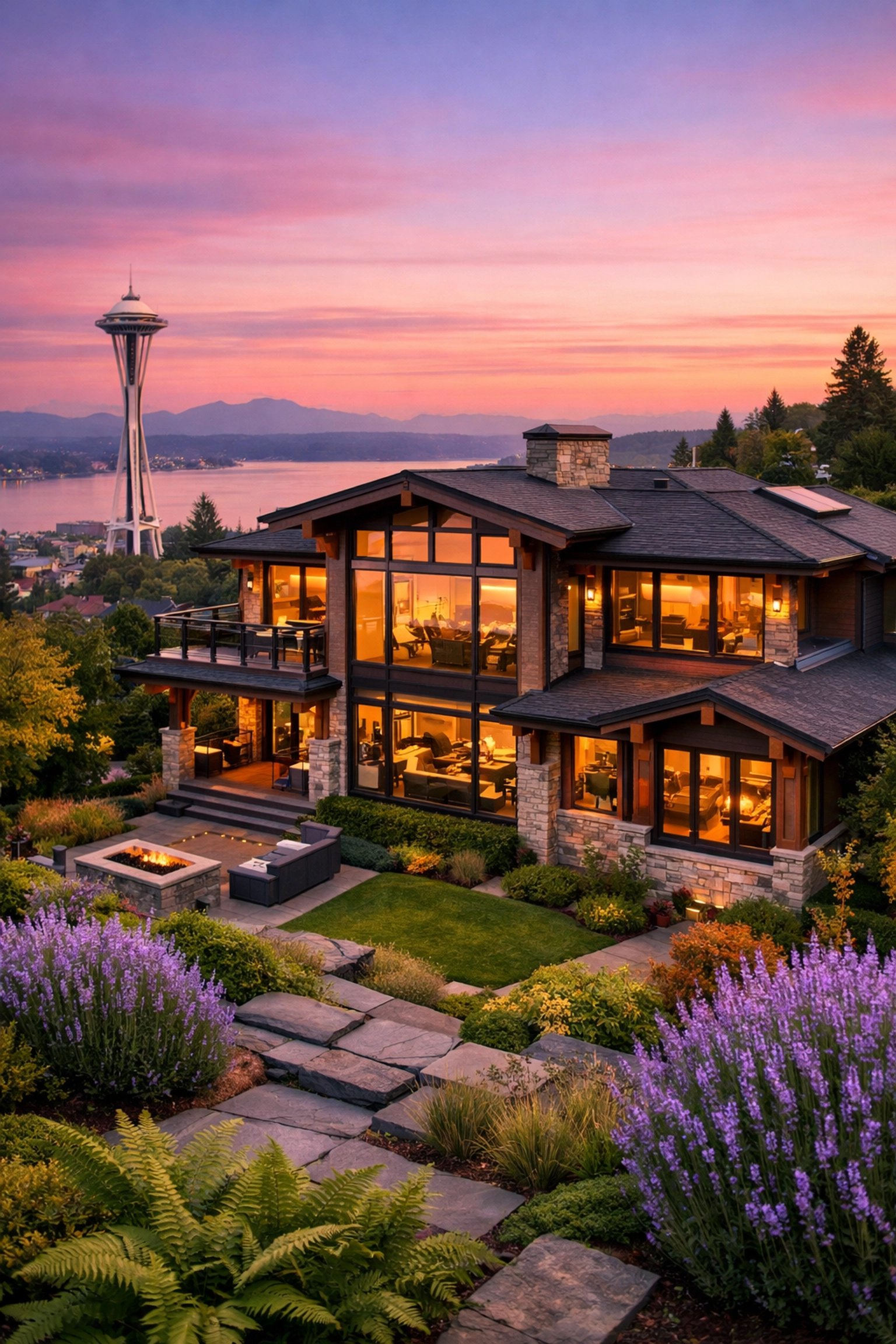 Luxury Seattle home in Bellevue representing high-value property eligible for jumbo reverse mortgages.