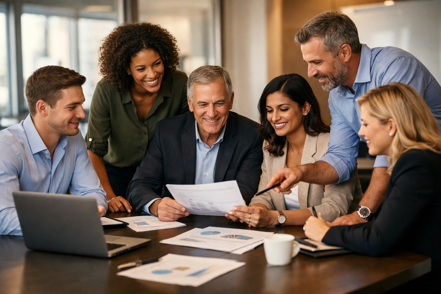 Internal and external investigation teams collaborating on hybrid workplace investigation