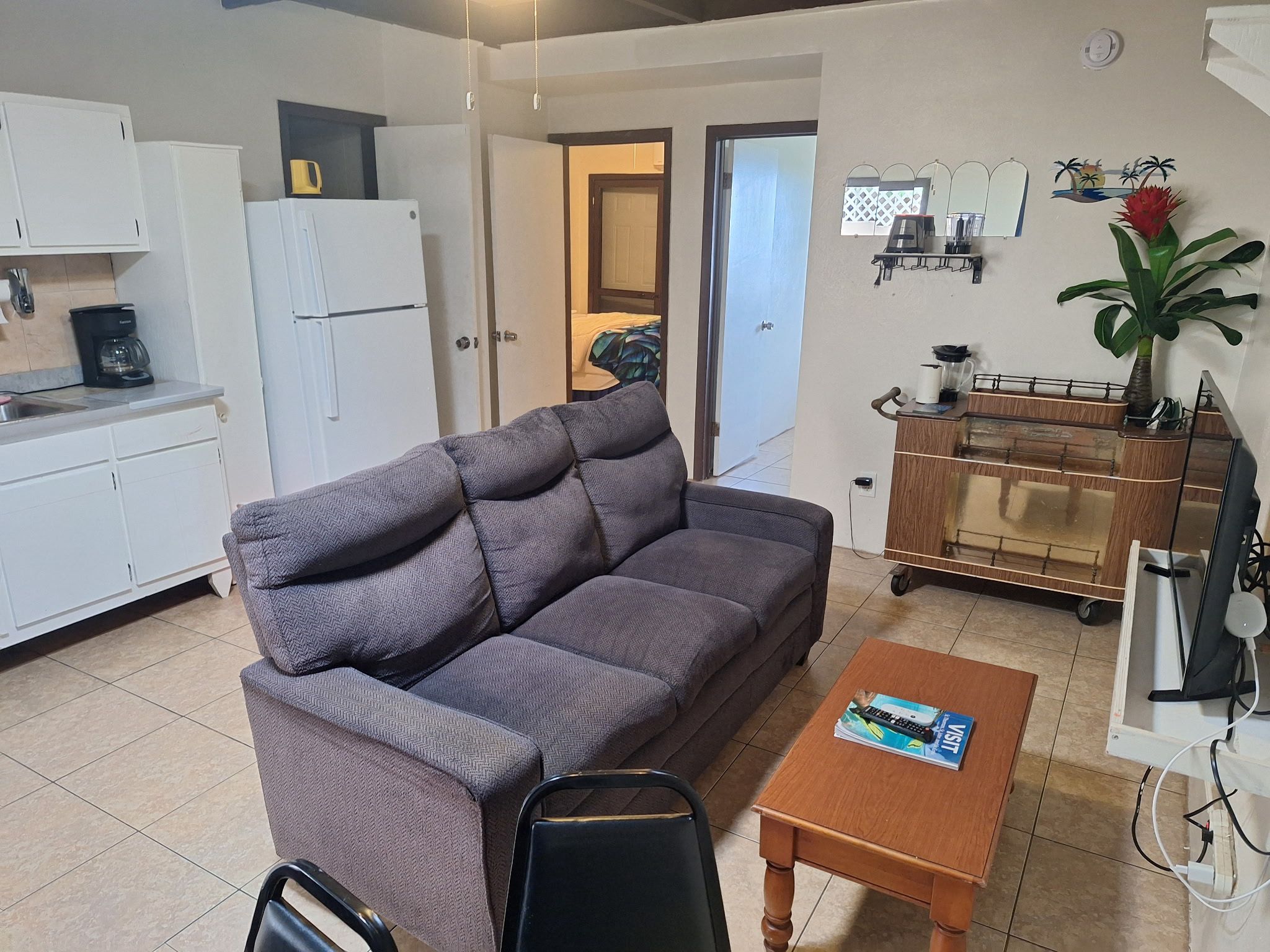 Cozy living area and kitchen