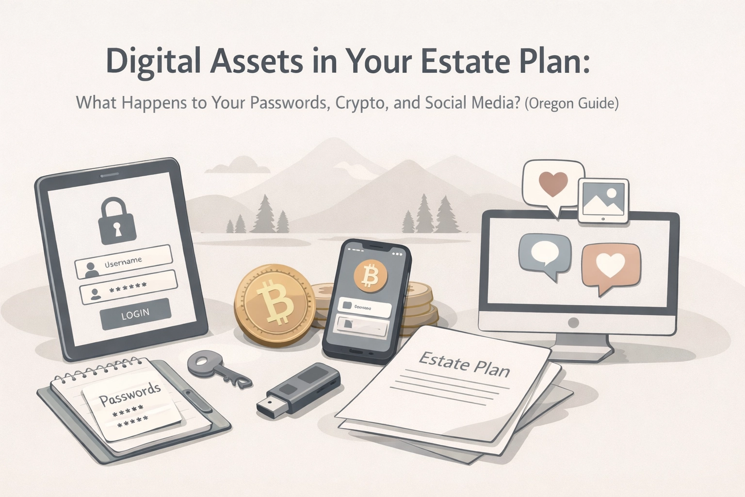 [HERO] Digital Assets in Your Estate Plan: What Happens to Your Passwords, Crypto, and Social Media? (Oregon Guide)