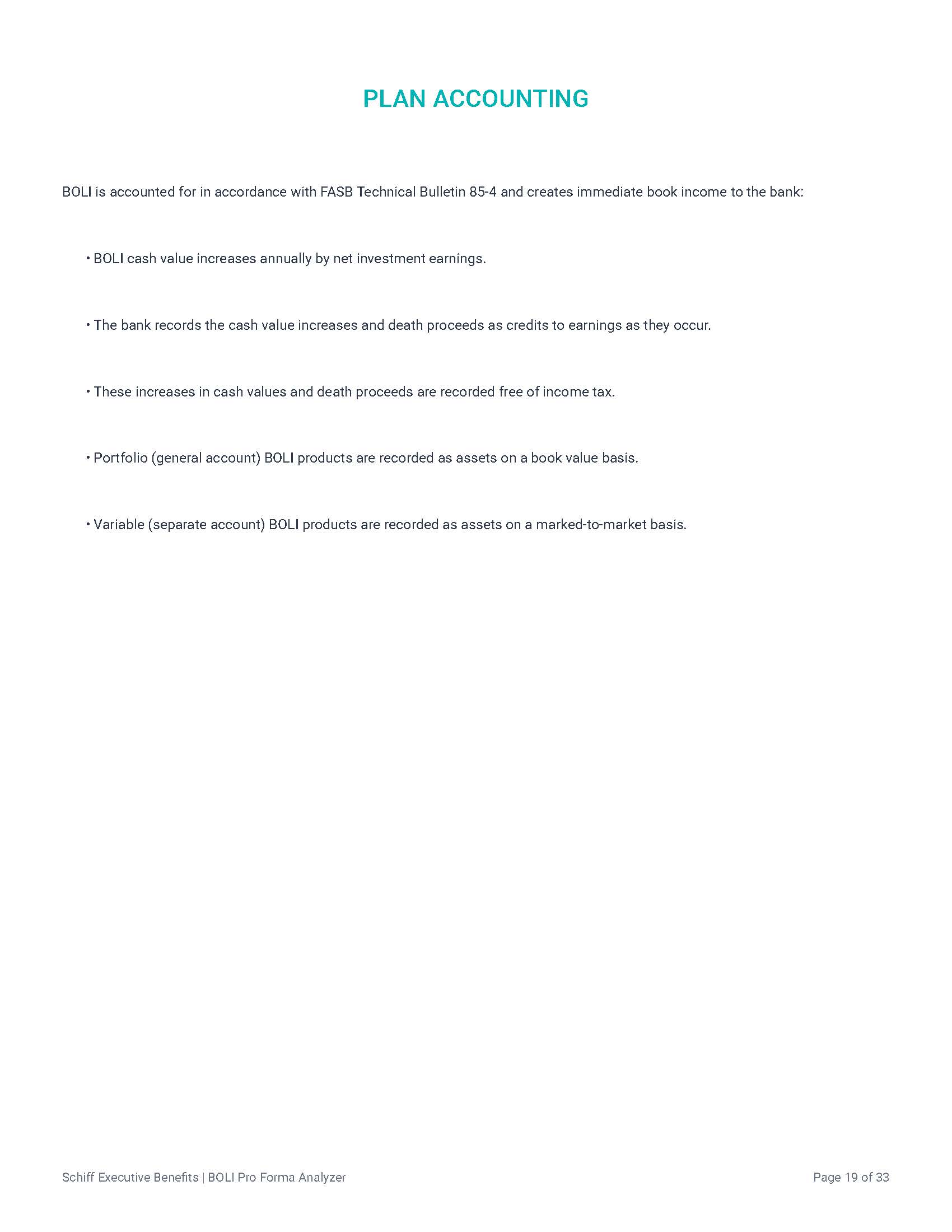 BOLI Plan Accounting Overview