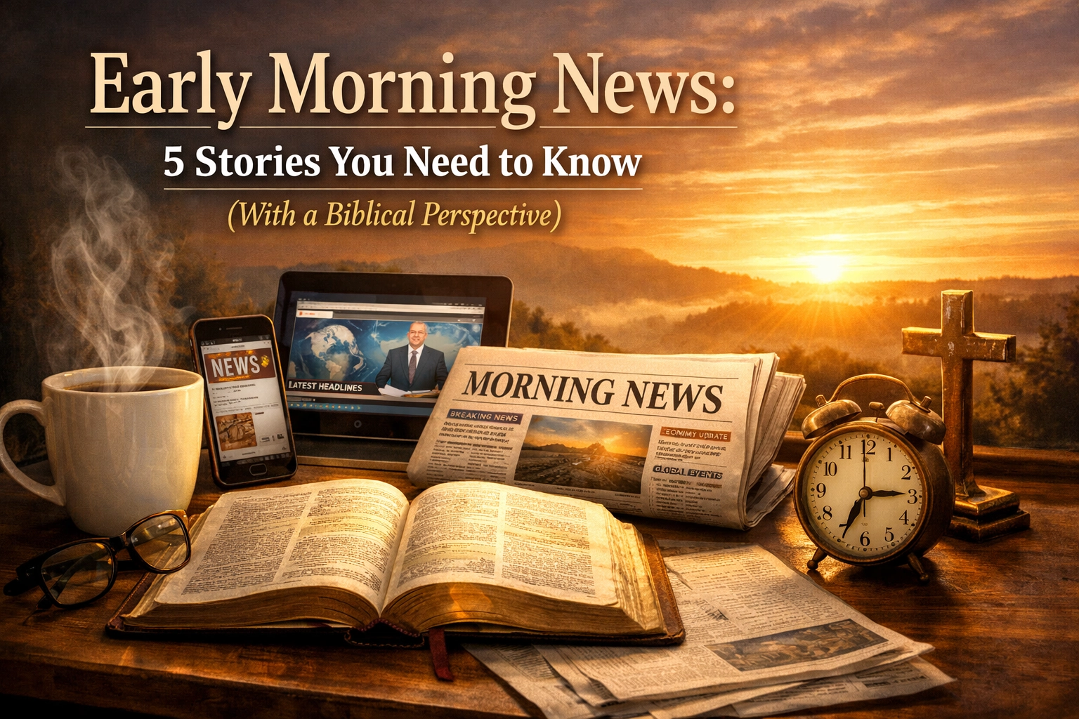 [HERO] Early Morning News: 5 Stories You Need to Know (With a Biblical Perspective)