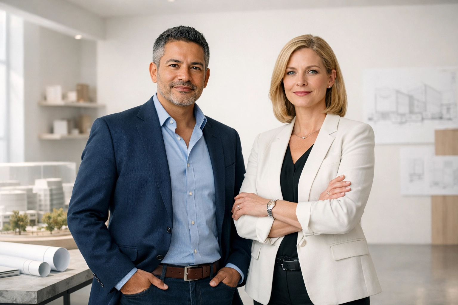 Professional partners conducting a margin check to ensure business sustainability and profitability.