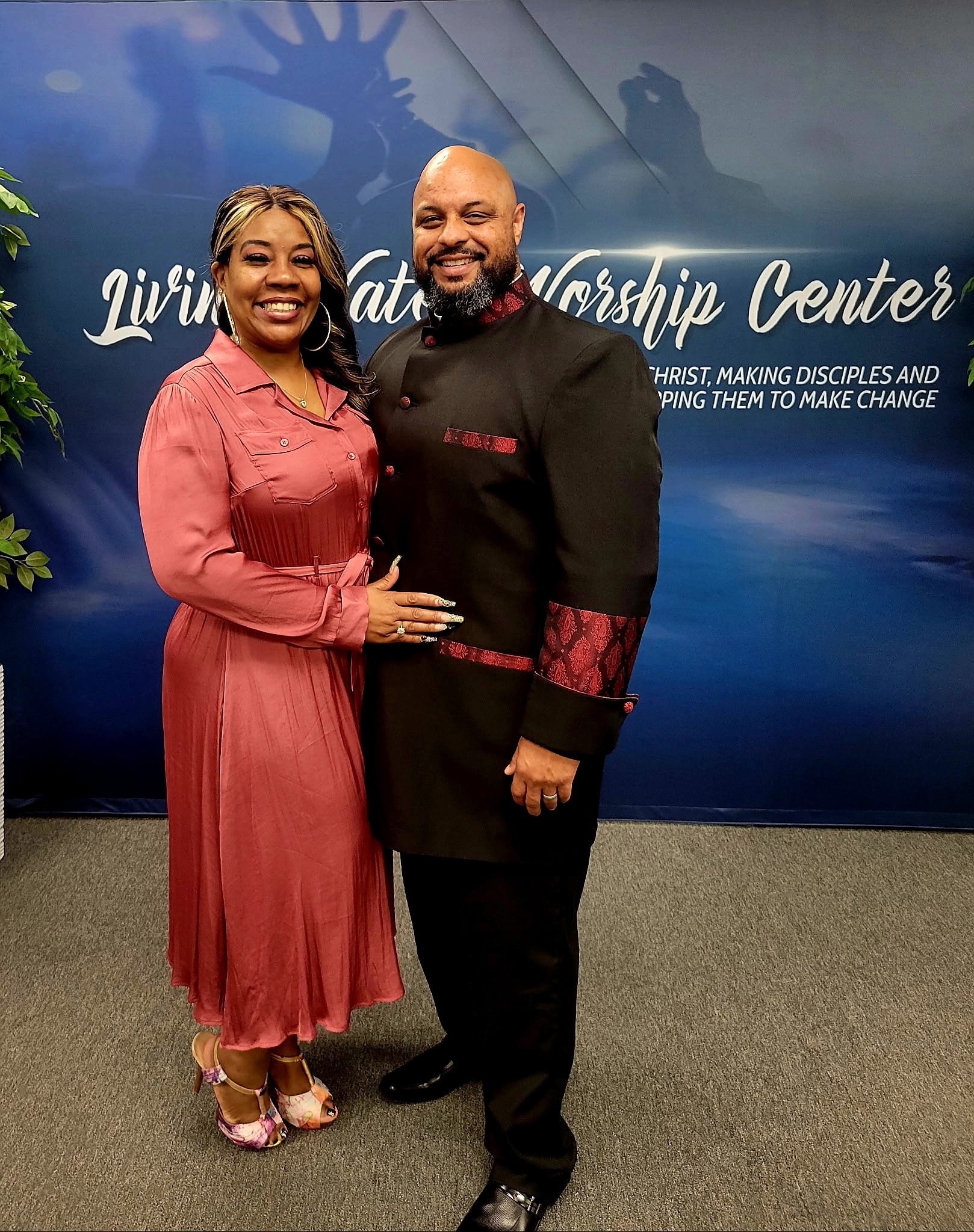 Smiling Couple at Worship Center