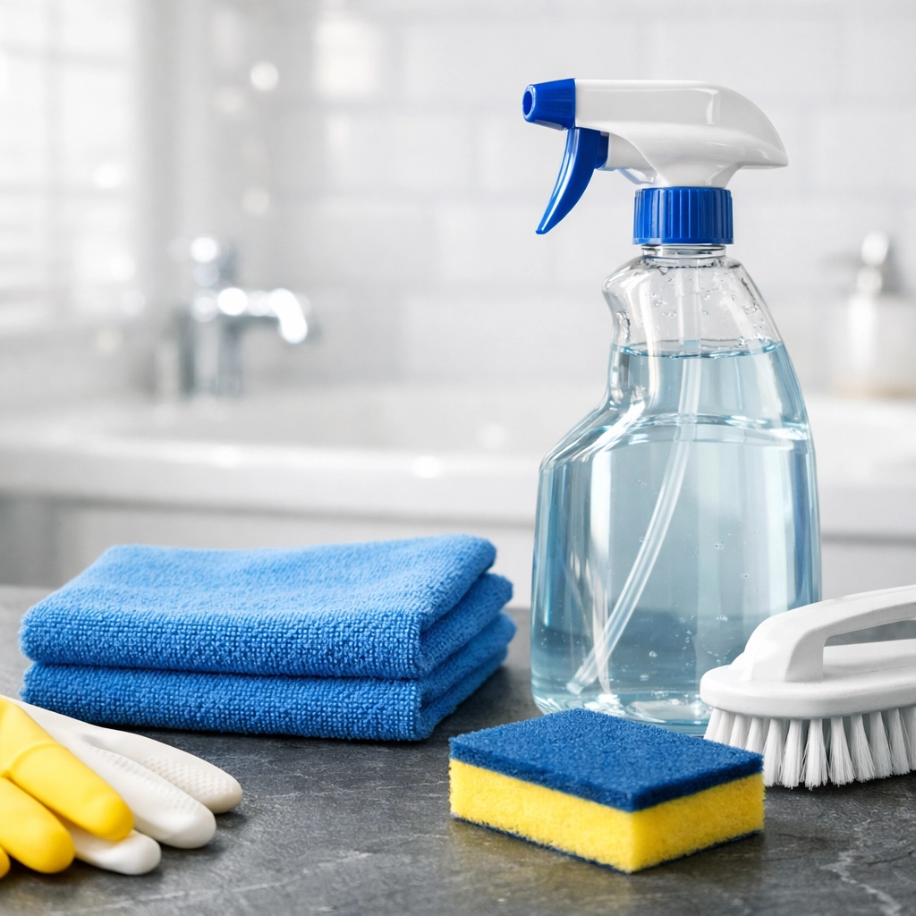 Eco-friendly residential cleaning tools used for professional house cleaning in Ashburnham MA.