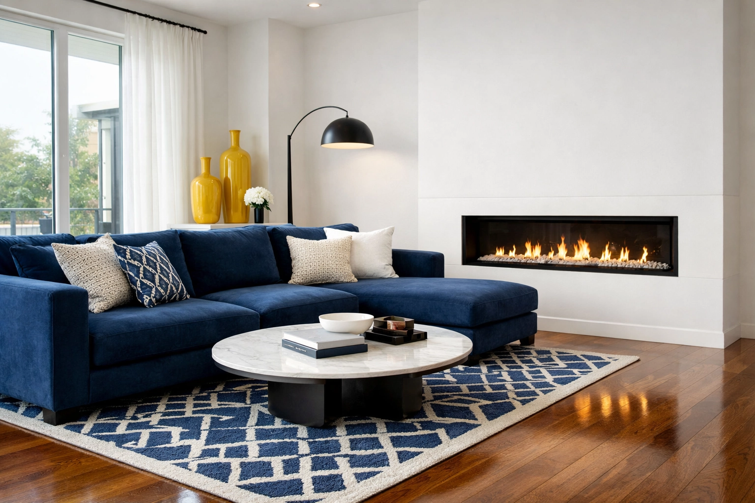 Clean Worcester living room with polished hardwood floors and tidy furniture for stress-free holidays.