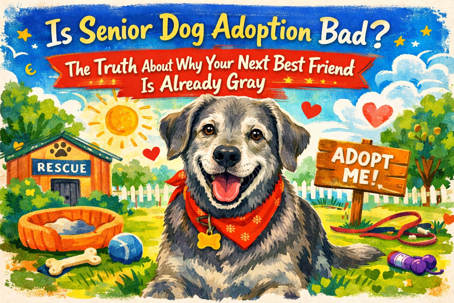 [HERO] Is Senior Dog Adoption Bad? The Truth About Why Your Next Best Friend Is Already Gray