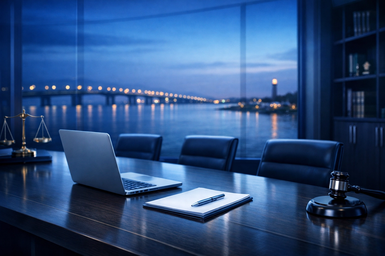 Modern Coastal Virginia Law office overlooking the shoreline, where local DUI defense strategies are developed.