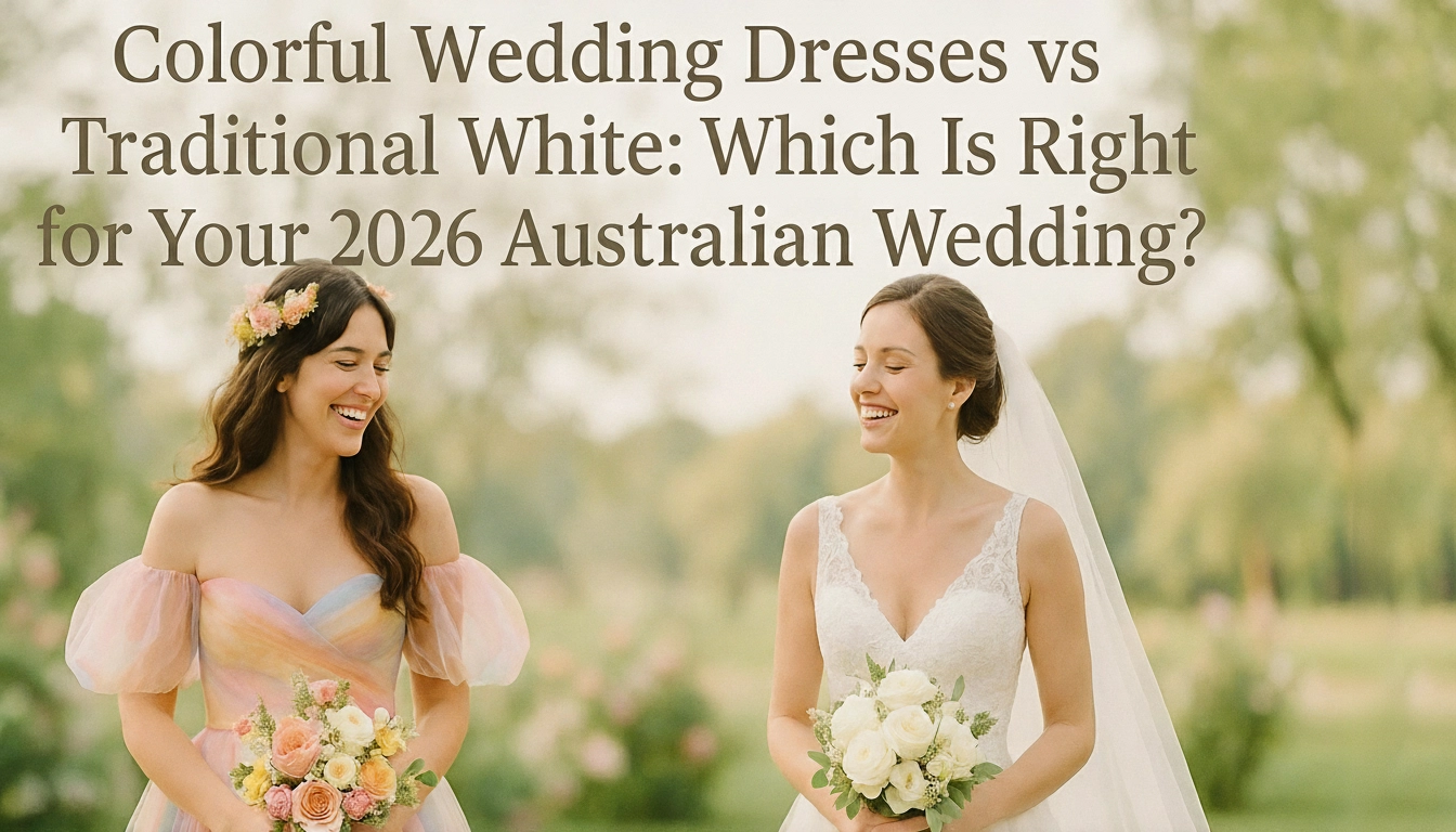 Colourful Wedding Dresses vs Traditional White: Which Is Right for Your 2026 Australian Wedding?