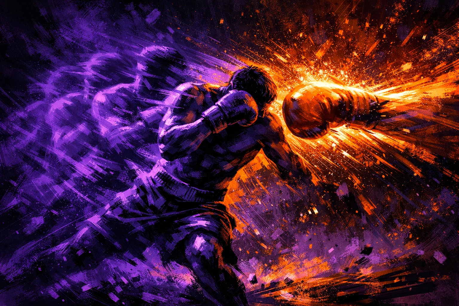 Stylized boxer slipping a punch, depicting the tactical defense and physical prime of Shakur Stevenson.