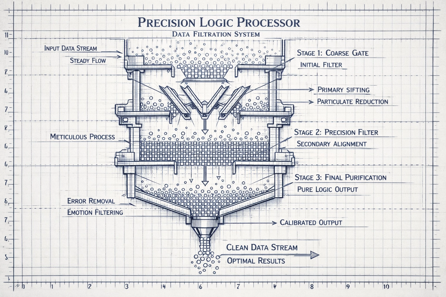 Technical schematic of a data-driven pipeline automation system for precise sales process management.