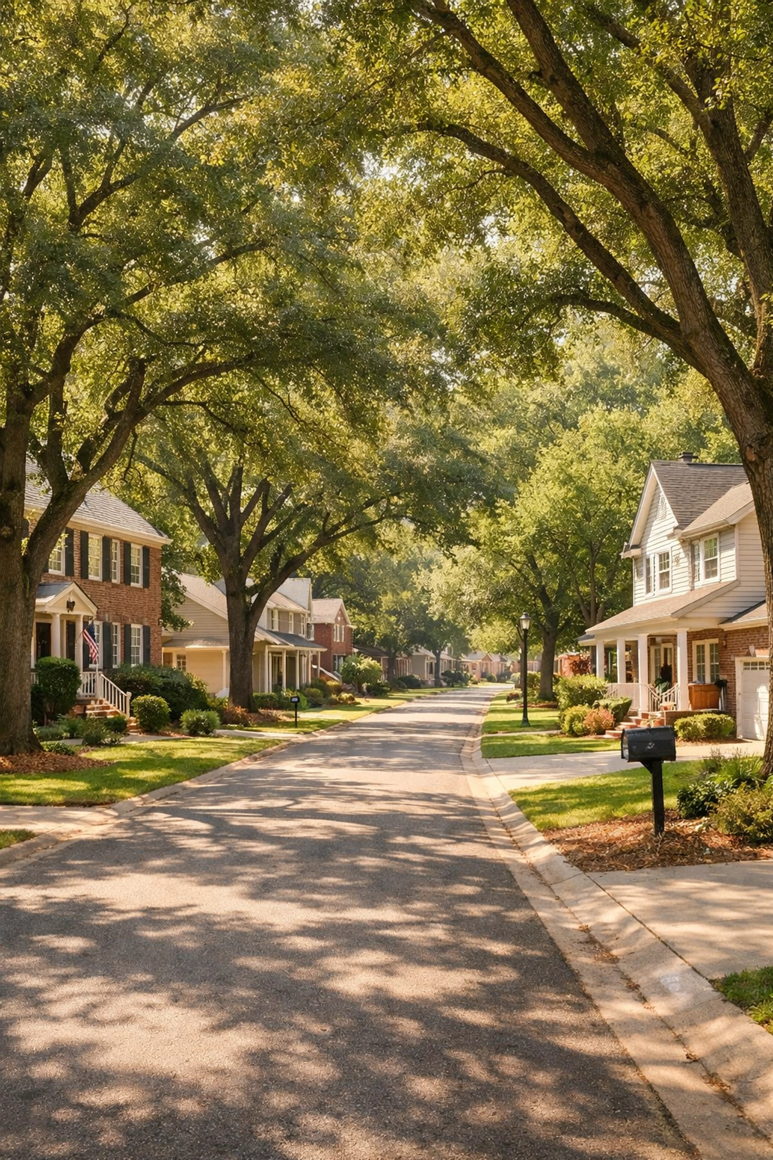 Established tree-lined residential street in Irmo SC