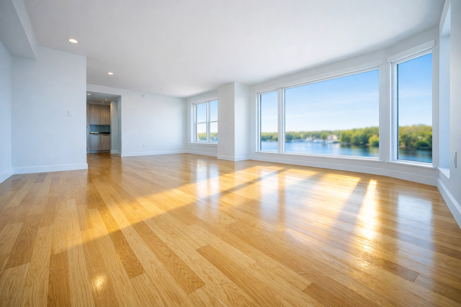 Spotless luxury apartment after a professional move-in/move-out cleaning Lowell service for new tenants.