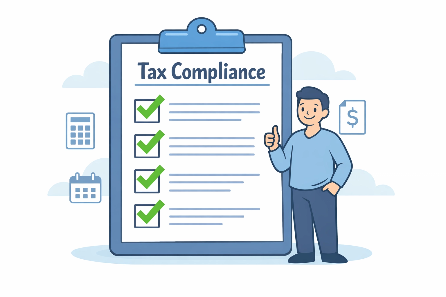 Completed tax compliance checklist for professional tax preparation New Haven services at Jose's Tax Service.