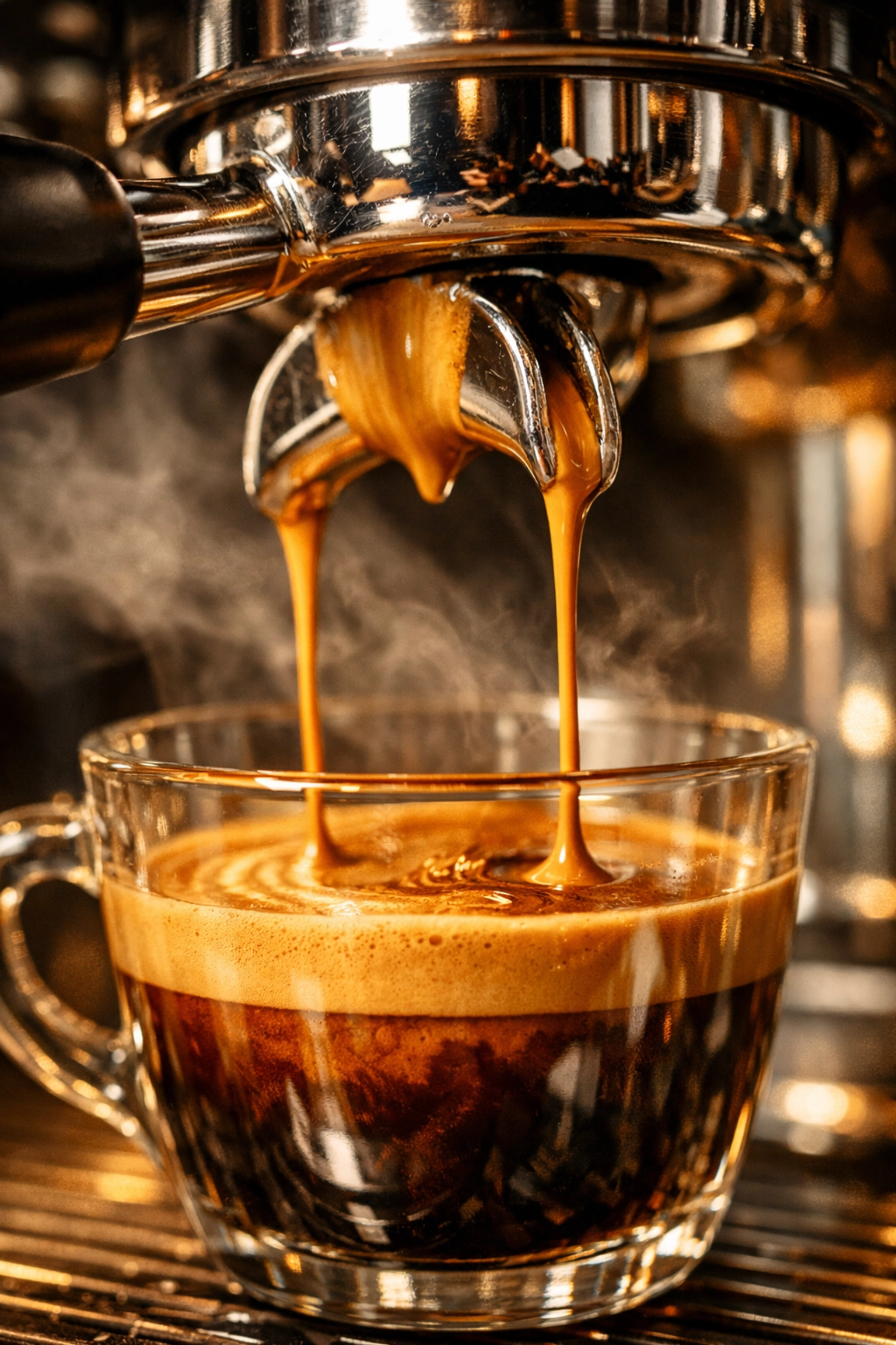Close-up of fresh espresso crema, highlighting the quality standards needed for coffee dropshipping UK brands.