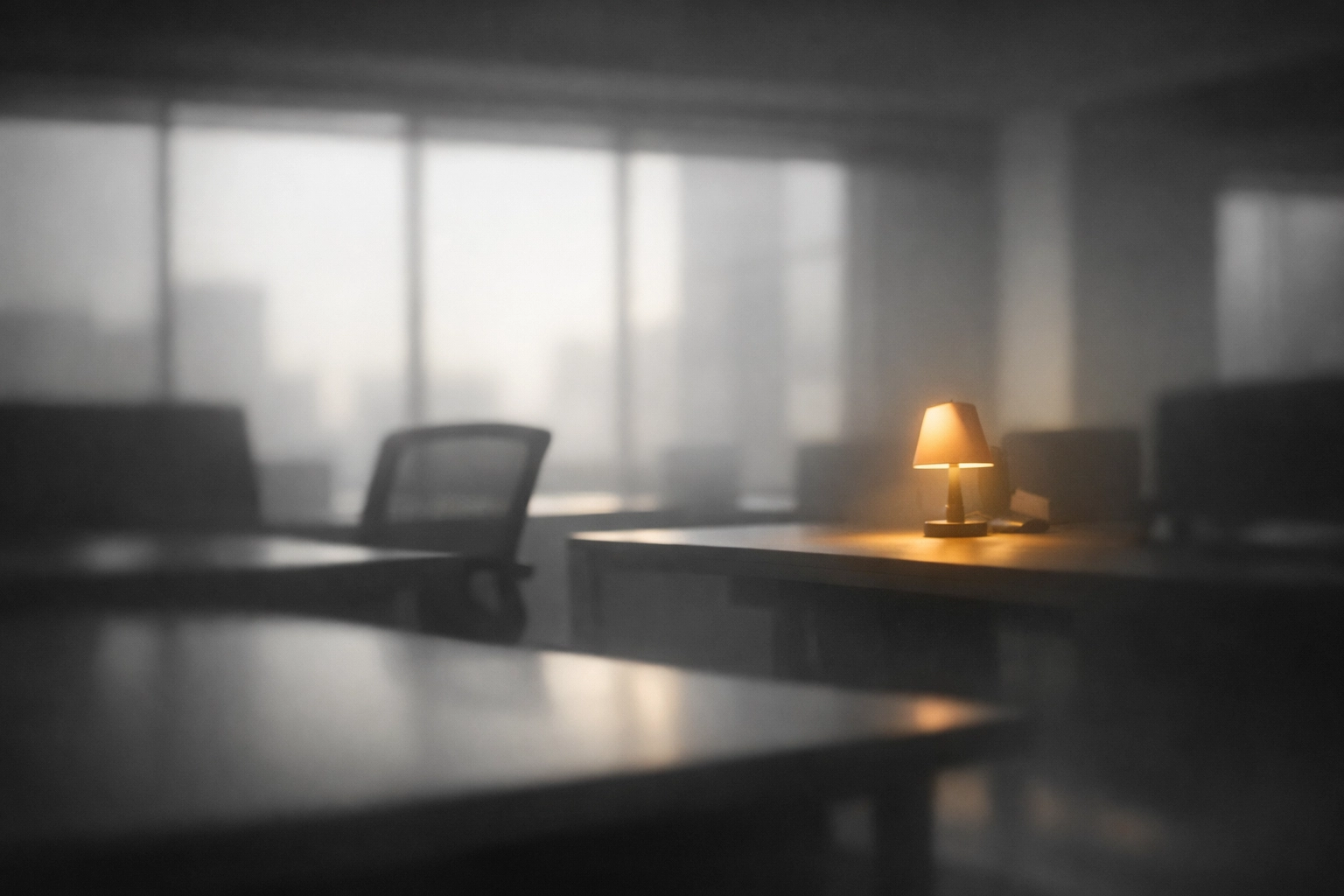 Bureau vide symbolisant le Silent Cracking et le désengagement en entreprise