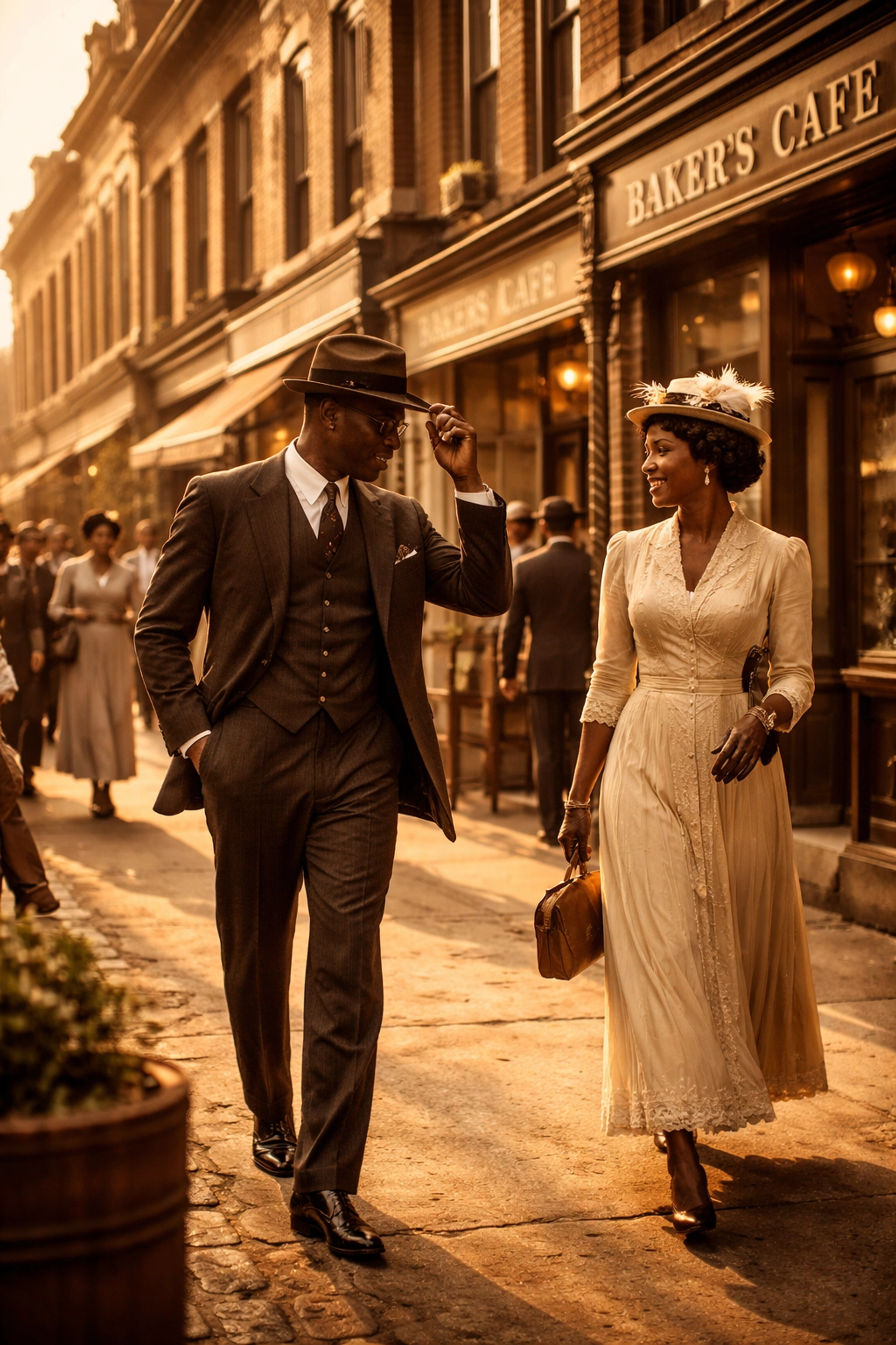 Why Everyone Is Talking About The Black Wall Streets Movement (And You Should Too) Historic Black-owned business district with well-dressed Black Americans, symbolizing Black Wall Street legacy