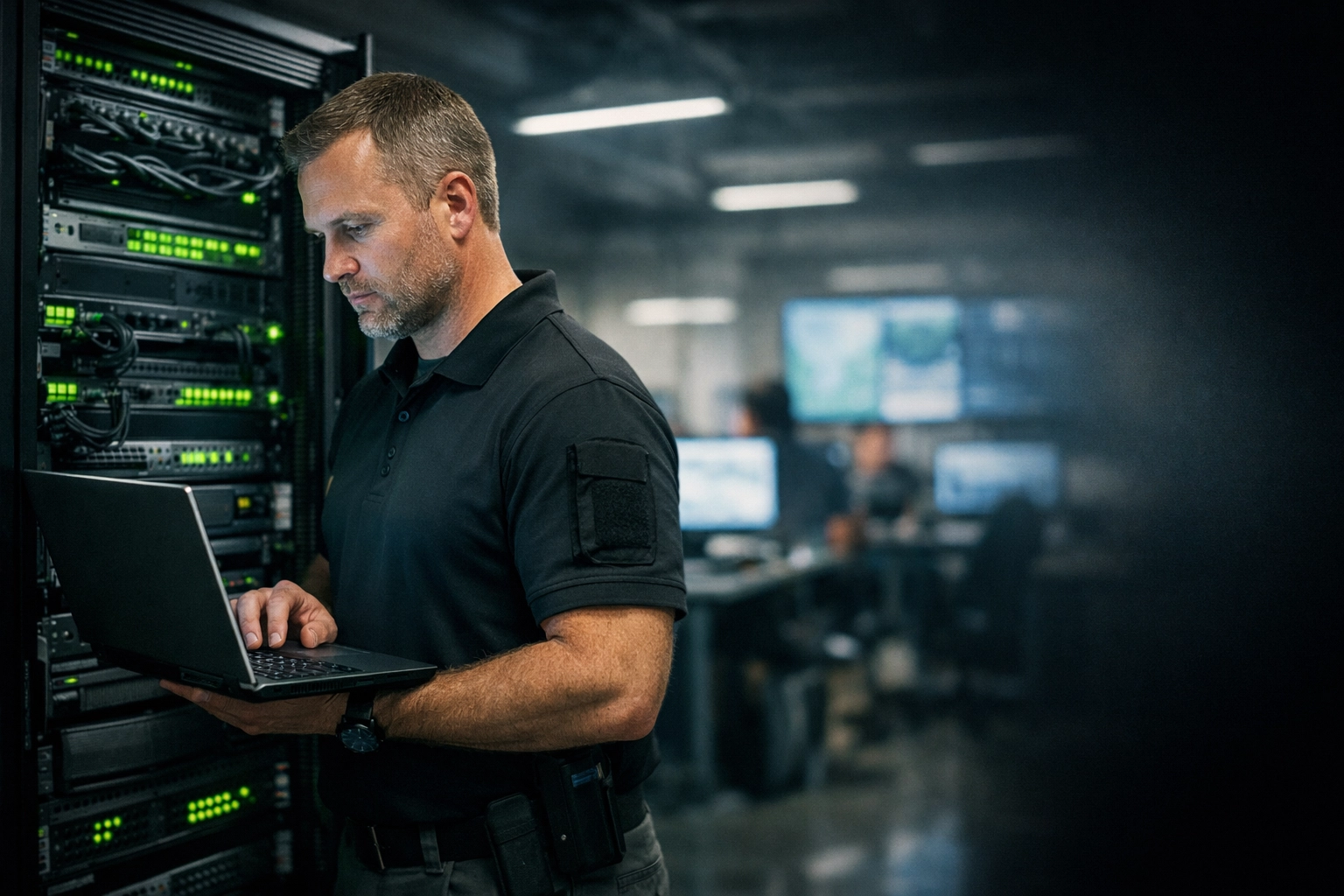 Operations manager optimizing network infrastructure for business IT support in Lincoln, Nebraska.