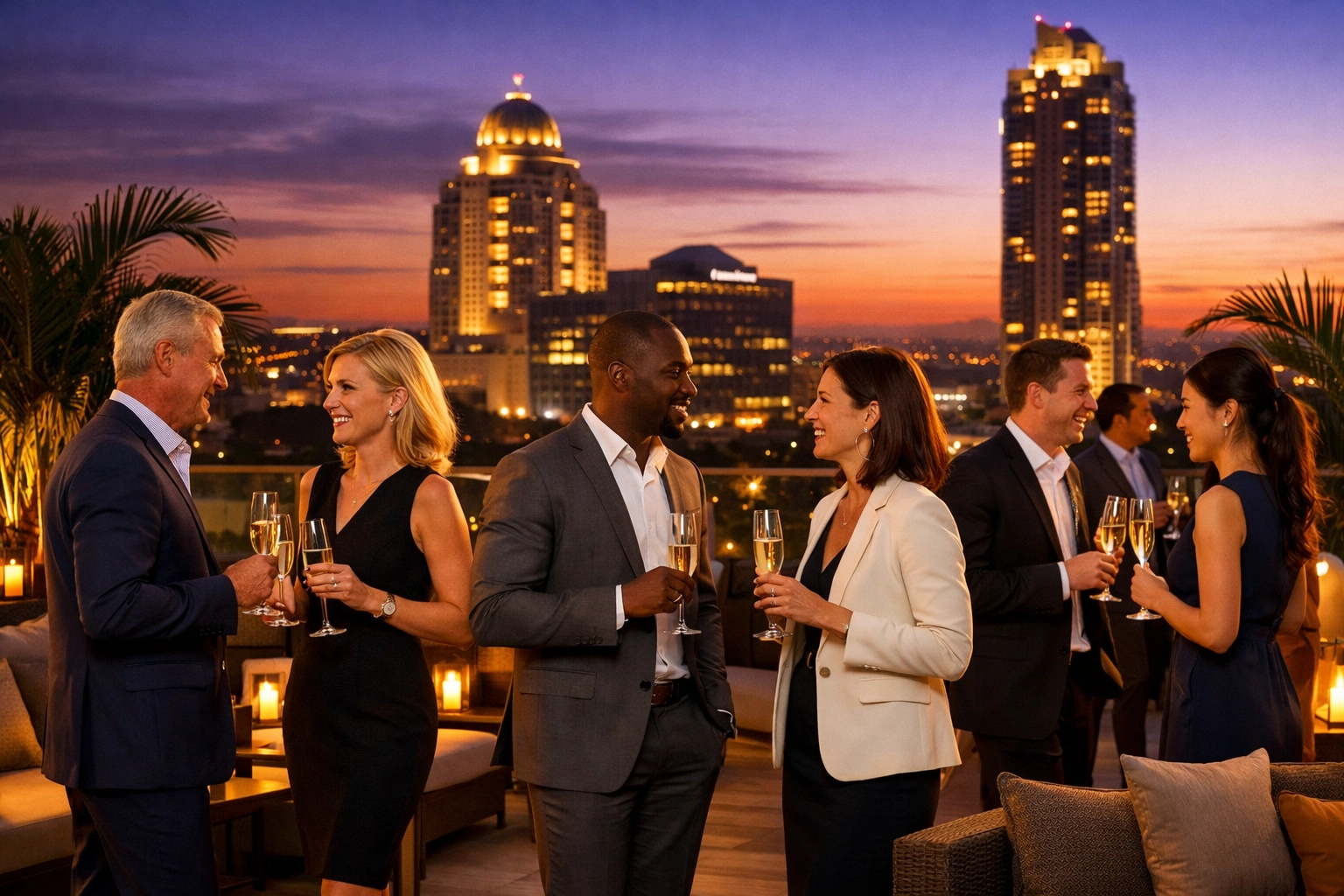 Agriculture Events 2026 South Africa networking cocktail reception in Sandton with business professionals