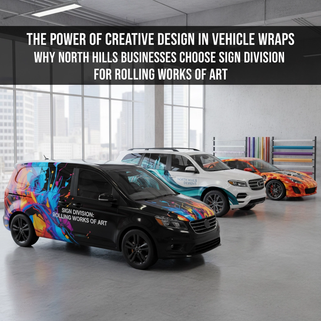 The Power of Creative Design in Vehicle Wraps: Why North Hills Businesses Choose Sign Division for Rolling Works of Art
