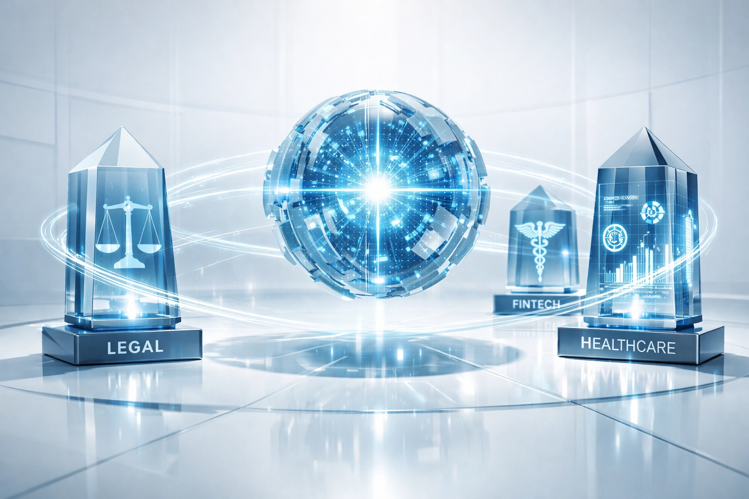 Central hub for AI-powered automation and custom web development across legal, healthcare, and fintech industries.