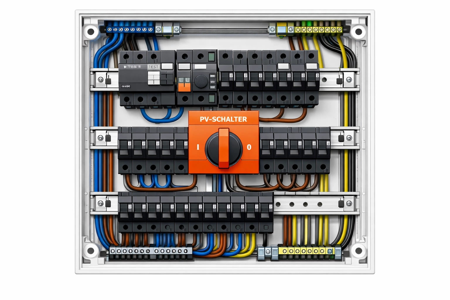 Fachgerechter Verteilerkasten-Umbau für die Installation einer PV-Anlage im Wiener Bestandsbau.