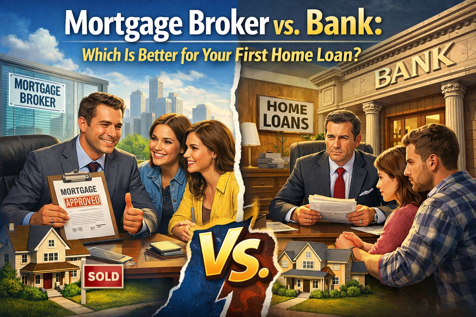 [HERO] Mortgage Broker vs. Bank: Which Is Better for Your First Home Loan?