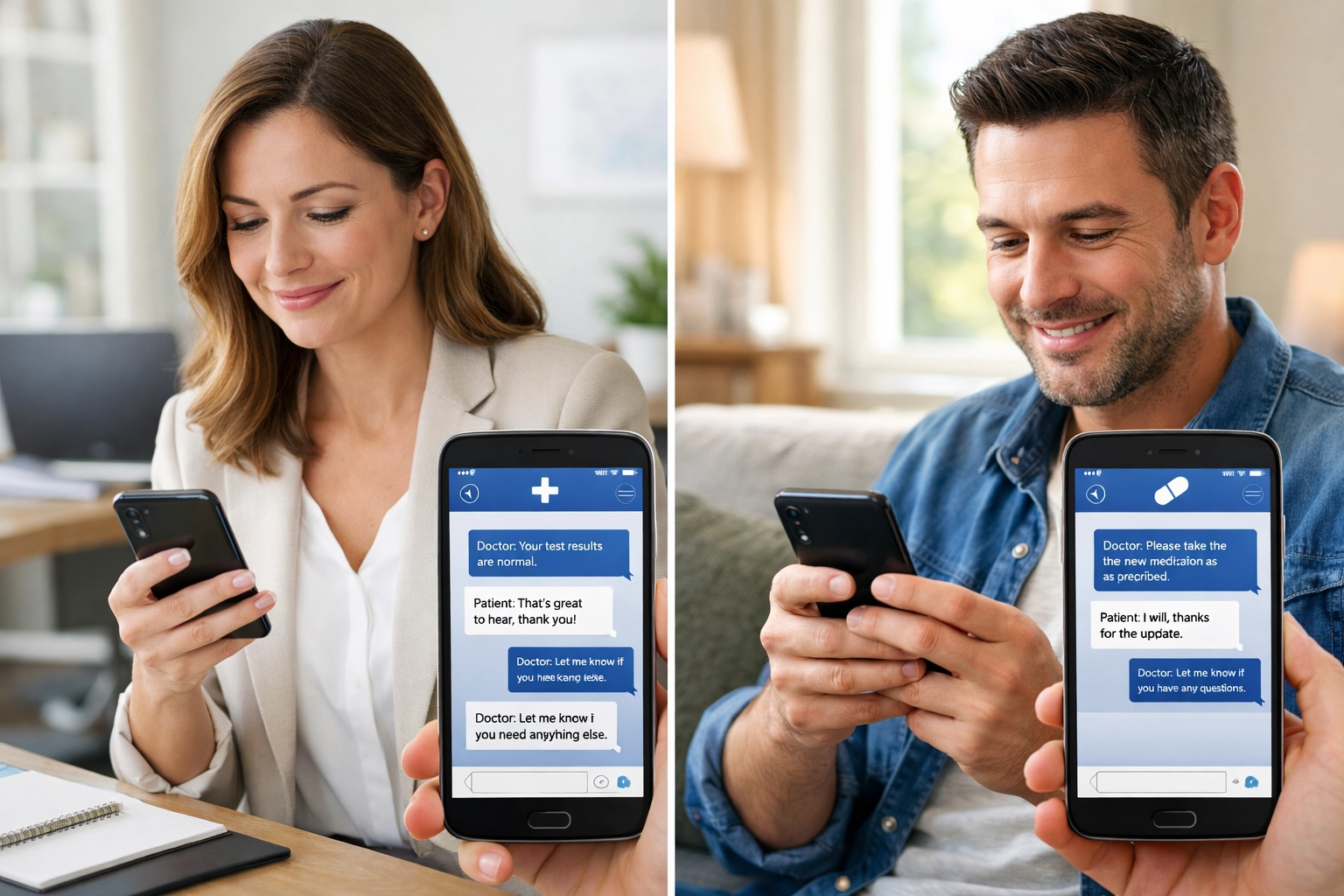 Secure online doctor consultation via smartphone for men's and women's health and UTI prescriptions.